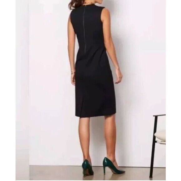 Spanx 20380R The Perfect Sheath Dress Sz Medium Ponte Black Slimming - Picture 11 of 12